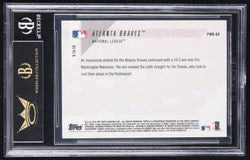 Atlanta Braves 2018 Topps Now Players Weekend Bonus #PWB64 (BGS Black Label 10) (Online Order Only)