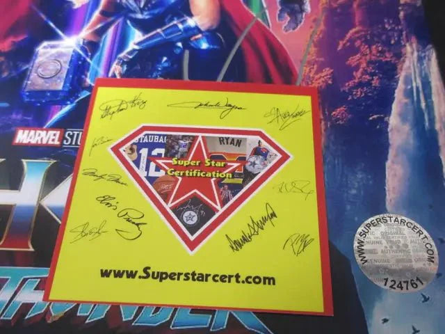 Bale & Hemsworth Signed 8x10 Photo SSC COA Marvel (Online Order Only)