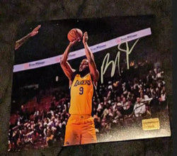 Bronny James Auto Signed 8x10 Lakers Photo with COA 115322 (Online Order Only)