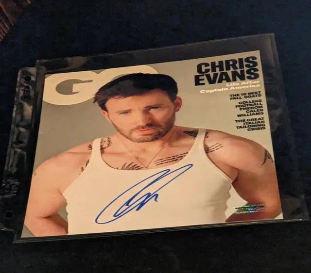Chris Evans autographed 8x10 photo with coa (Online Order Only)