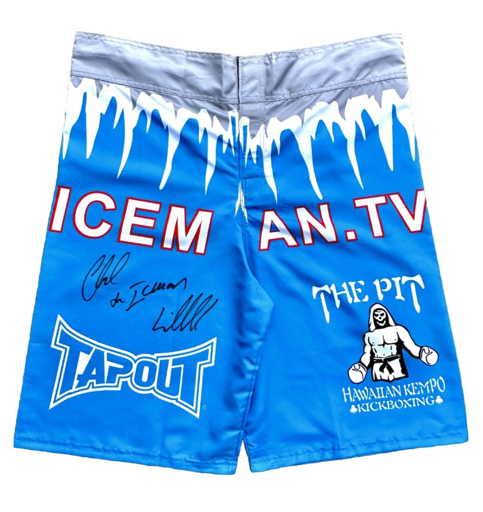 Chuck "The Iceman" Liddell Signed UFC Tapout Trunks (PSA) PSA In-The-Presence (Online Order Only)