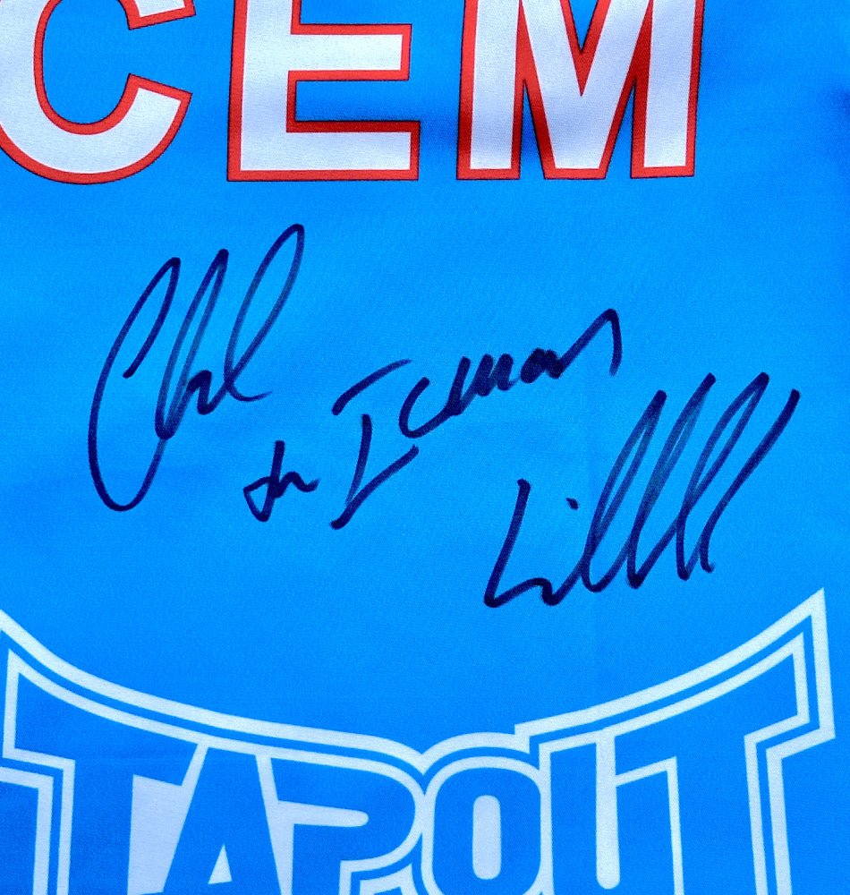 Chuck "The Iceman" Liddell Signed UFC Tapout Trunks (PSA) PSA In-The-Presence (Online Order Only)