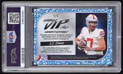 CJ Stroud 2023 Pro Set Metal Campus VIP Autographs Crystal Pink #VIPCJS RC #5/5 (PSA 9) Rookie Card | Serially Numbered #5 / 5 (Online Order Only)