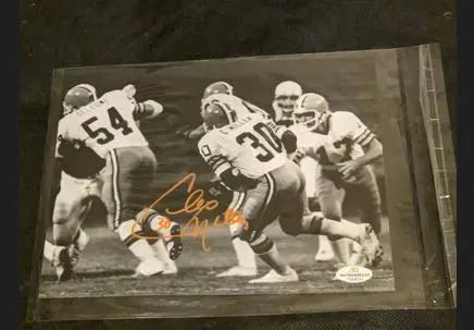 Cleo Miller Browns autographed 8x10 photo With Fivestar Grading COA/witnessed (Online Order Only)