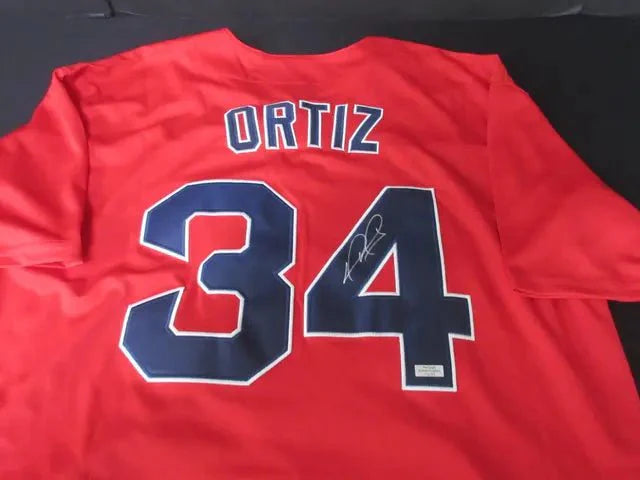 David Ortiz Boston Red Sox #34 Signed Jersey Heritage COA (Online Order Only)