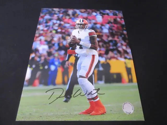 DESHAUN WATSON Cleveland Browns Football Signed Autographed 8x10 WITH COA (Online Order Only)