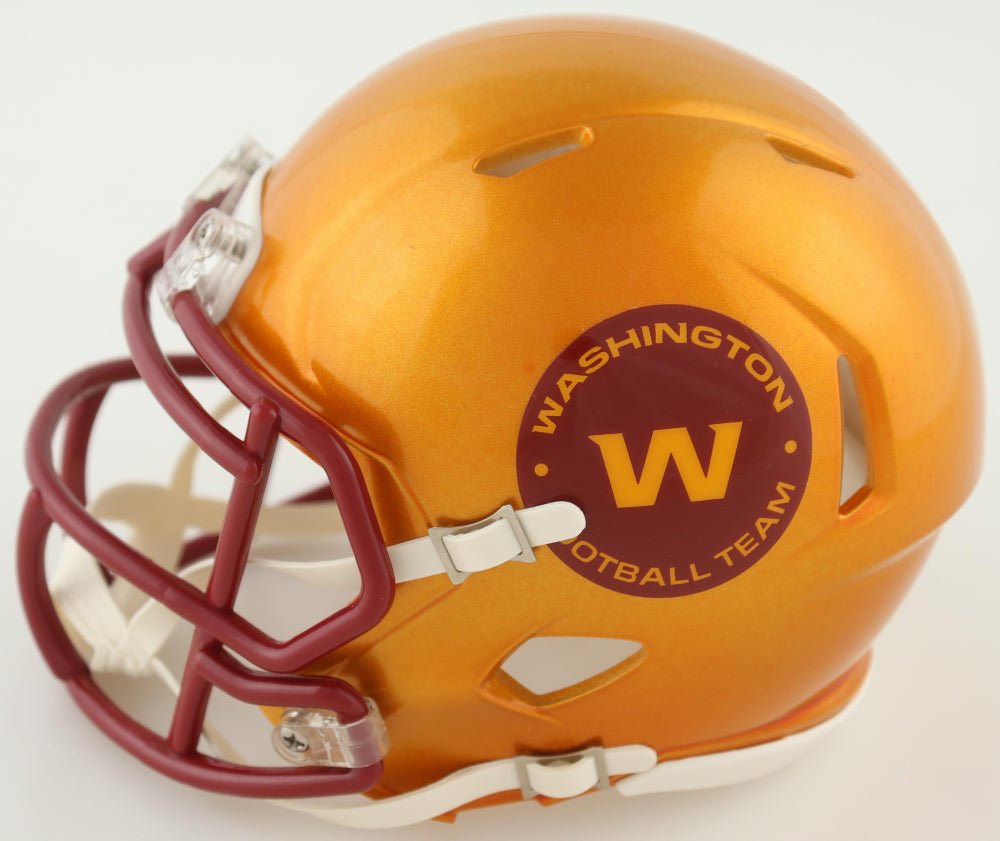 Emmanuel Forbes Jr. Signed Washington Flash Alternate Speed Mini Helmet (JSA) (Online Order Only)