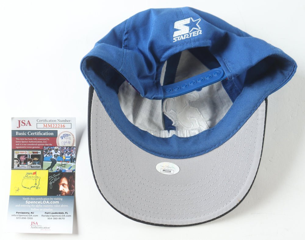 Emmitt Smith Signed Cowboys Snapback Hat with Display Case (JSA) (Online Order Only)