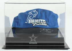 Emmitt Smith Signed Cowboys Snapback Hat with Display Case (JSA) (Online Order Only)