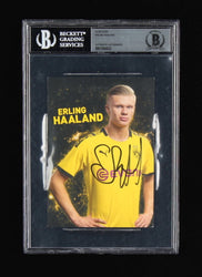 Erling Haaland Signed 2019-20 Borussia Dortmund Club Card 8x10 Print (BAS) (Online Order Only)