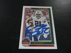 Ezekiel Elliott Signed Trading Card NFL Panini FSG COA (Online Order Only)