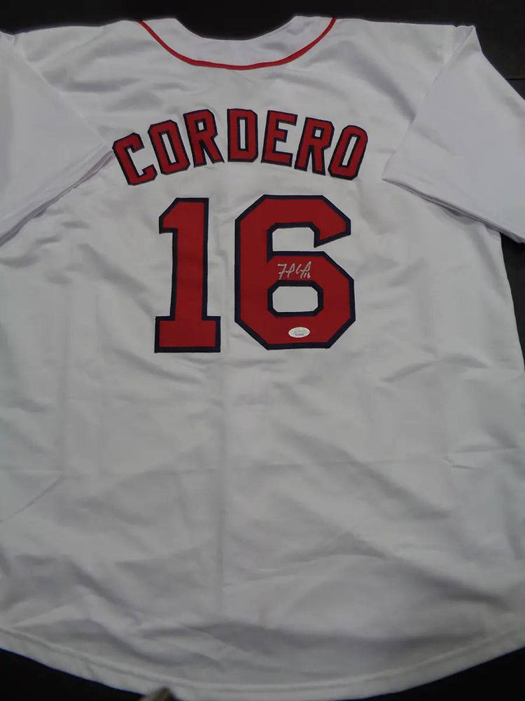 Franchy Cordero Boston Red Sox Autographed Custom Baseball Style Jersey JSA w coa (Online Order Only)
