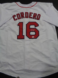 Franchy Cordero Boston Red Sox Autographed Custom Baseball Style Jersey JSA w coa (Online Order Only)