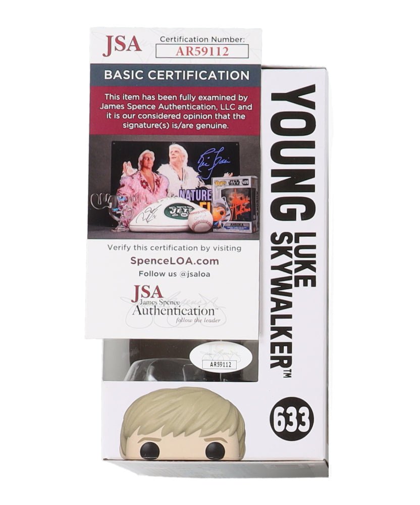 Grant Feely Signed "Star Wars" #633 Young Luke Skywalker Funko Pop! Vinyl Figure (JSA) (Online Order Only)