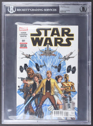 Hayden Christensen Signed 2015 "Star Wars" Issue #1 Marvel Comic Book (BAS) Anakin Skywalker (Online Order Only)