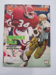 Hershel Walker of the Generals signed autographed magazine PAAS COA 448 (Online Order Only)