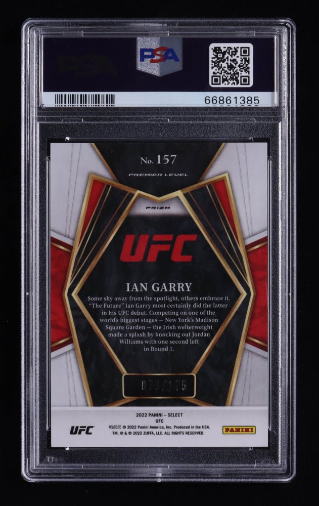 Ian Garry 2022 Select UFC Prizms Bronze #157 #079/175 RC (PSA 10) Rookie Card | Serially Numbered #079 / 175 (Online Order Only)