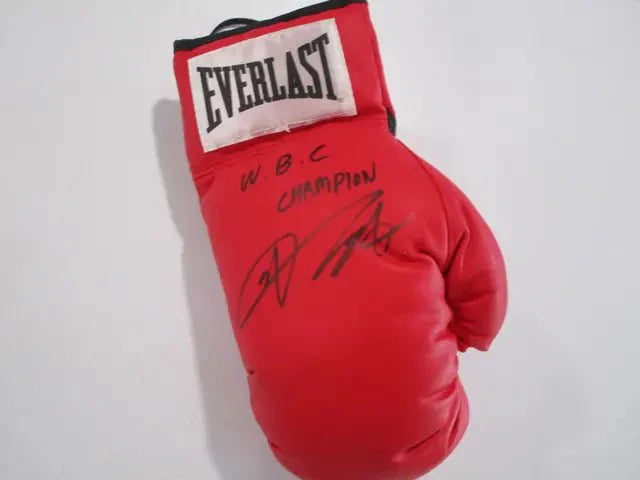 In Jin Chi signed autographed boxing glove Sig LOA (Online Order Only)