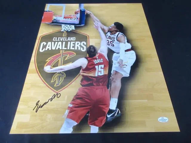 Isaac Okoro Signed 16x20 Photo FSG Witnessed Cleveland Cavaliers NBA Basketball (Online Order Only)