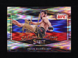 Islam Makhachev Signed 2022 Select UFC Global Icons Prizms Flash #16 (Beckett) (Online Order Only)