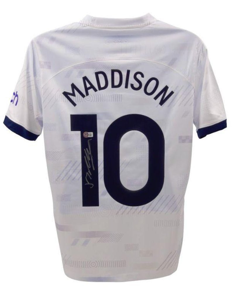 James Maddison Signed Tottenham Home Jersey (Beckett) (Online Order Only)