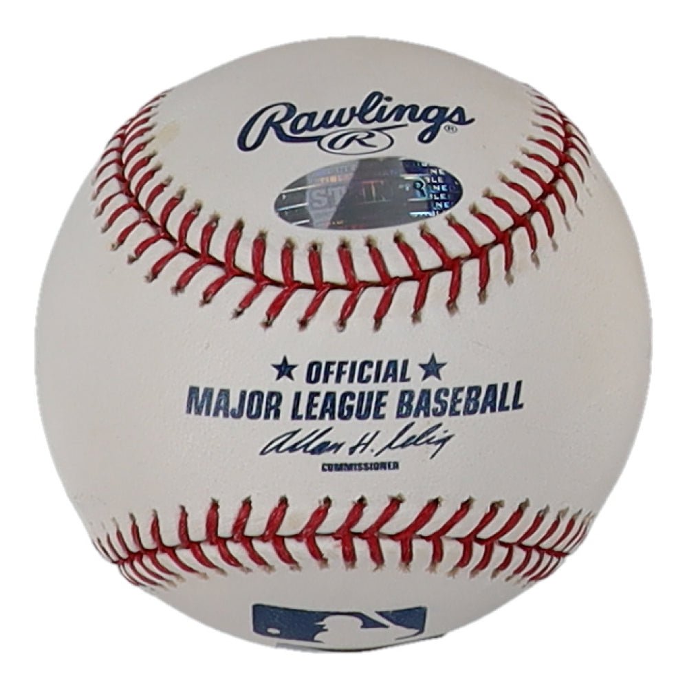 Jed Lowrie Signed OML Baseball (MLB & Steiner) (Online Order Only)