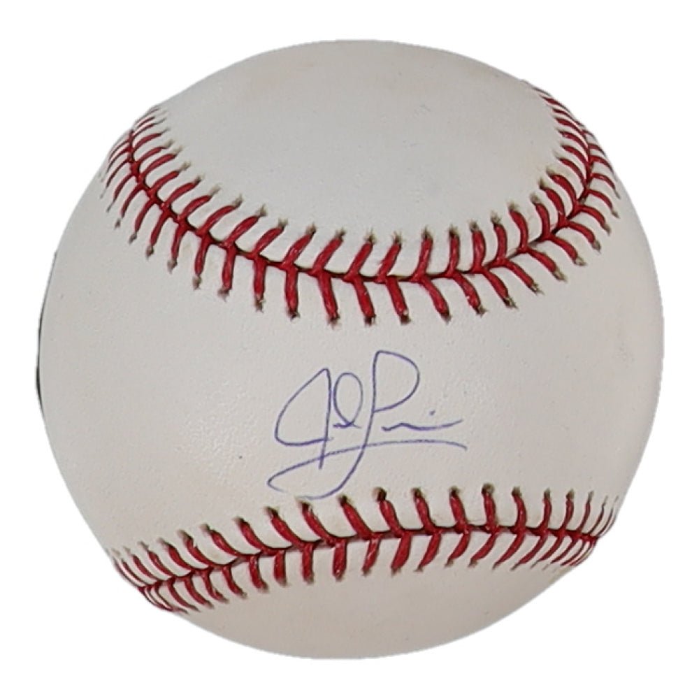 Jed Lowrie Signed OML Baseball (MLB & Steiner) (Online Order Only)