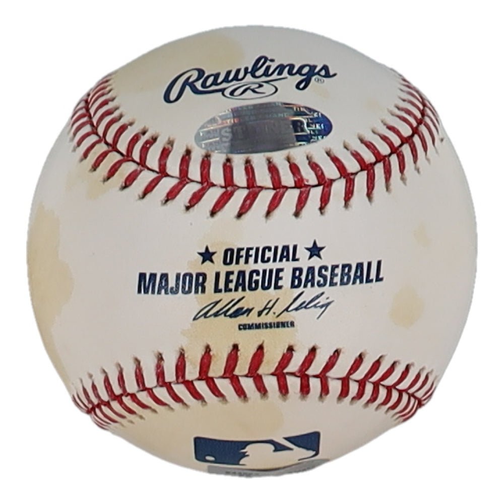 Jed Lowrie Signed OML Baseball (MLB & Steiner) (Online Order Only)
