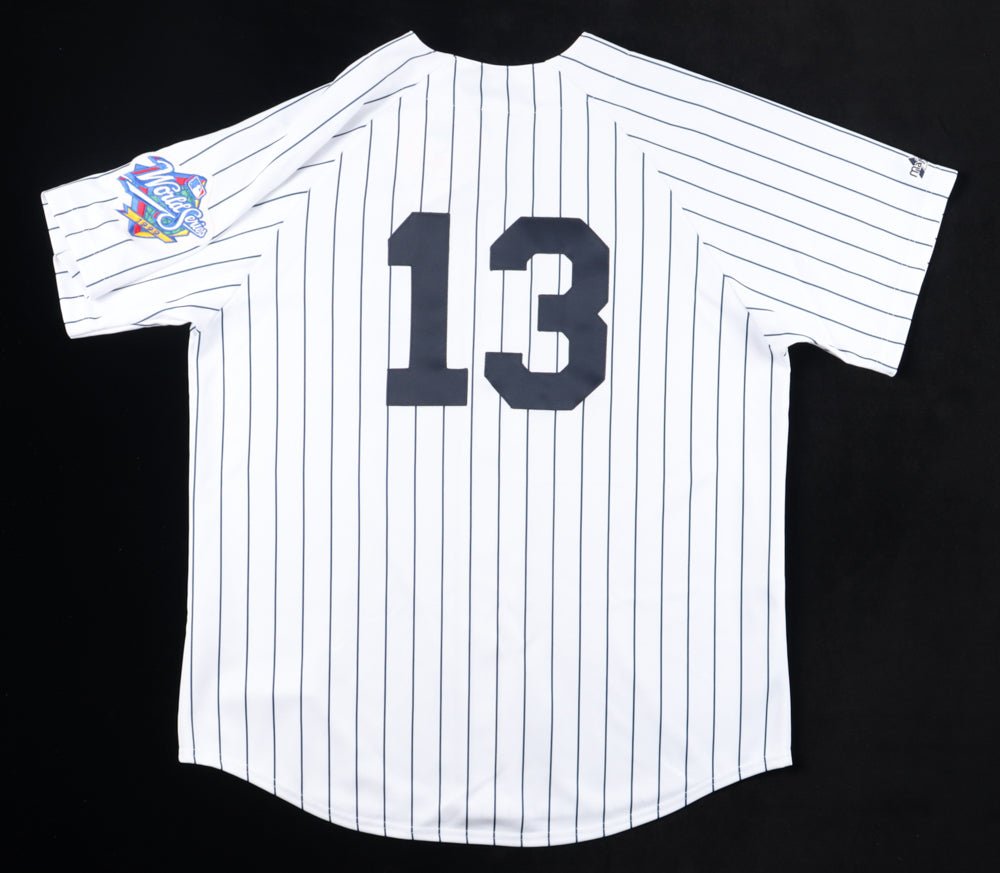Jim Leyritz Signed Yankees Jersey With 1999 World Series Patch Inscribed "Last Home Run Of The 20th Century" (PSA & Goldin) (Online Order Only)