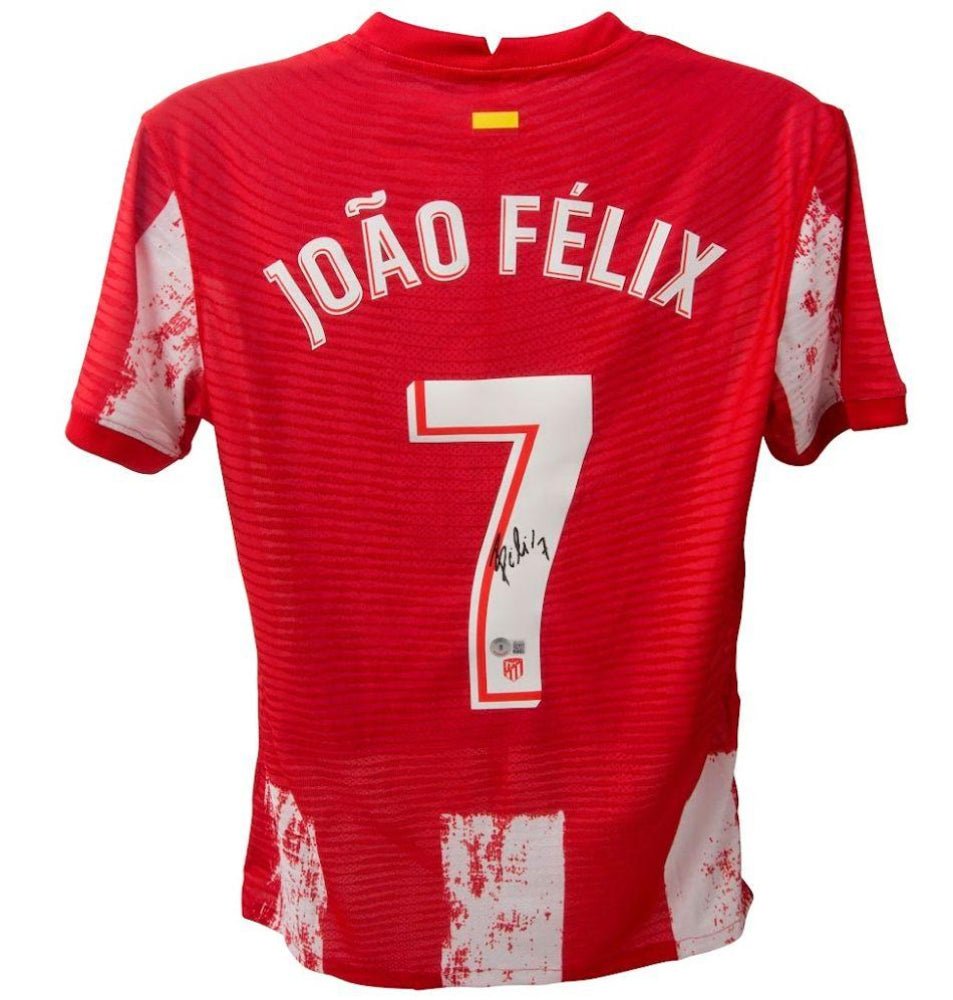 Joao Felix Signed Atletico Madrid Home Jersey (Beckett) (Online Order Only)