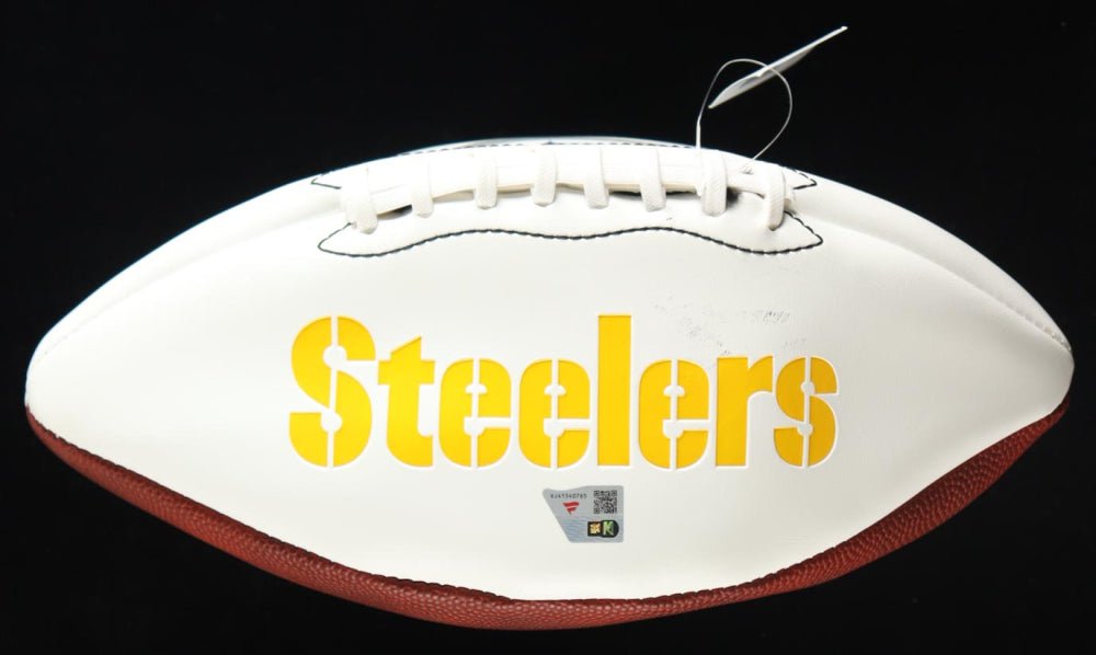 Joe Greene Signed Steelers Logo Football Inscribed "HOF 87" (Fanatics) (Online Order Only)