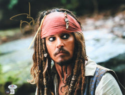 Johnny Depp Signed "Pirates of the Caribbean" 11x14 Photo (Beckett & PSA) (Online Order Only)
