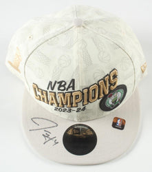 Jrue Holiday Signed Celtics 23-24 NBA Champions Adjustable Hat (JSA) JSA Witnessed (Online Order Only)