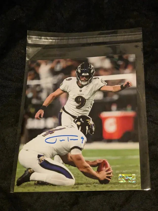Justin Tucker Signed Autographed 8x10 Photo with coa (Online Order Only)
