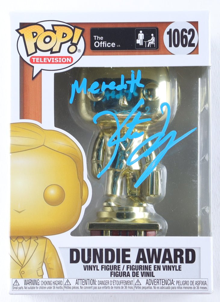 Kate Flannery Signed "The Office" #1062 Dundie Award Funko Pop! Vinyl Figure Inscribed "Meredith" (JSA) (Online Order Only)
