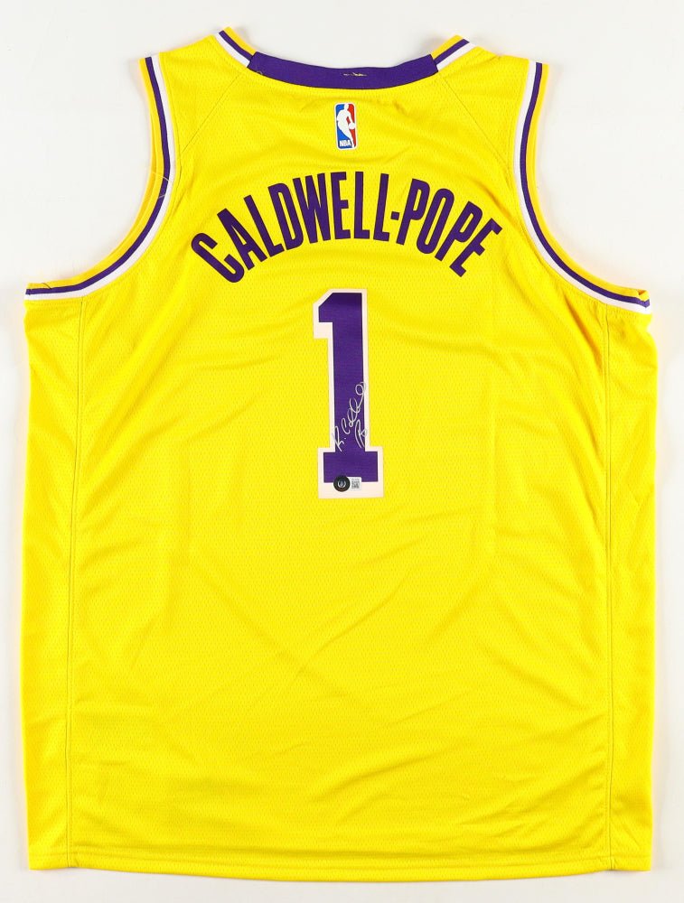 Kentavious Caldwell-Pope Signed Lakers Jersey XL (Beckett) Los Angeles Lakers (Online Order Only)