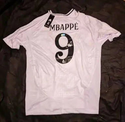 Kylian Mbappe  Real Madrid Signed Adidas Jersey Heritage COA 137218 (Online Order Only)