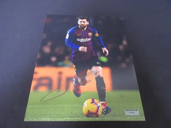 Lionel Messi Barcelona Signed 8x10 Photo GAA COA (Online Order Only)