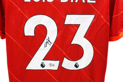Luis Diaz Signed Liverpool Jersey (Beckett) (Online Order Only)