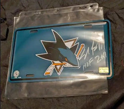 Luis Severino Auto Signed San Jose Sharks Team Novelty Plate with coa 115024 (Online Order Only)