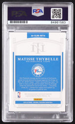 Matisse Thybulle Signed 2019-20 Panini National Treasures Rookie Jumbo Materials #25 RC #56/99 (PSA | Autograph Graded PSA 10) Rookie Card / Serially Numbered #56 / 99 (Online Order Only)