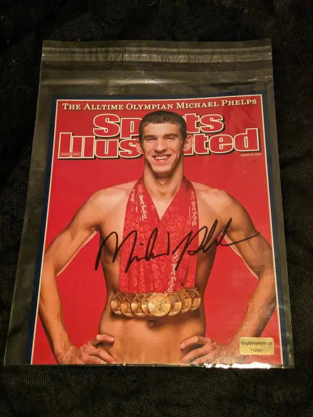 Michael Phelps Gold Medal Signed Auto 8x10 Photo with COA 🥇🥇 (Online Order Only)