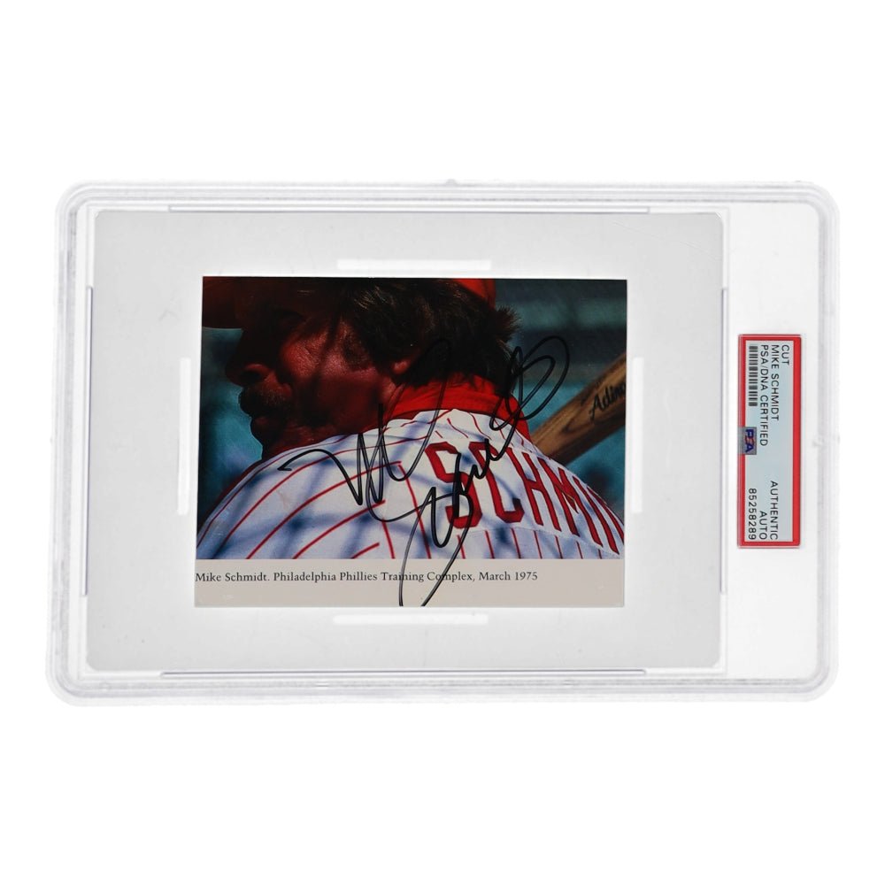 Mike Schmidt Signed Cut (PSA) (Online Order Only)