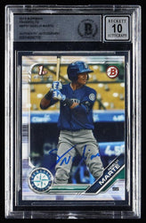 Noelvi Marte Signed 2019 Bowman Prospects #BP97 RC (BGS | Autograph Graded BGS 10) (Online Order Only)