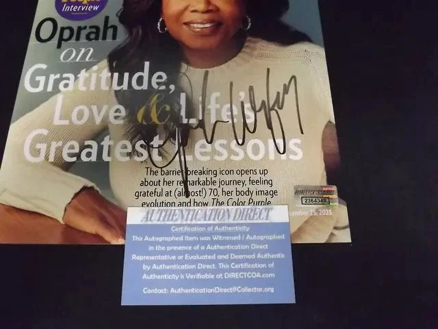 OPRAH WINFREY SIGNED 8X10 PHOTO AUD COA (Online Order Only)