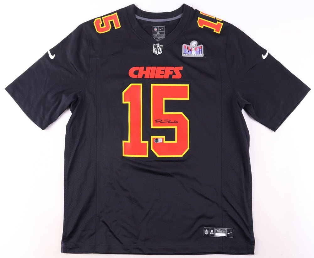 Patrick Mahomes II Signed Chiefs Nike Jersey With SB LVIII Patch (Beckett) Beckett Witnessed (Online Order Only)