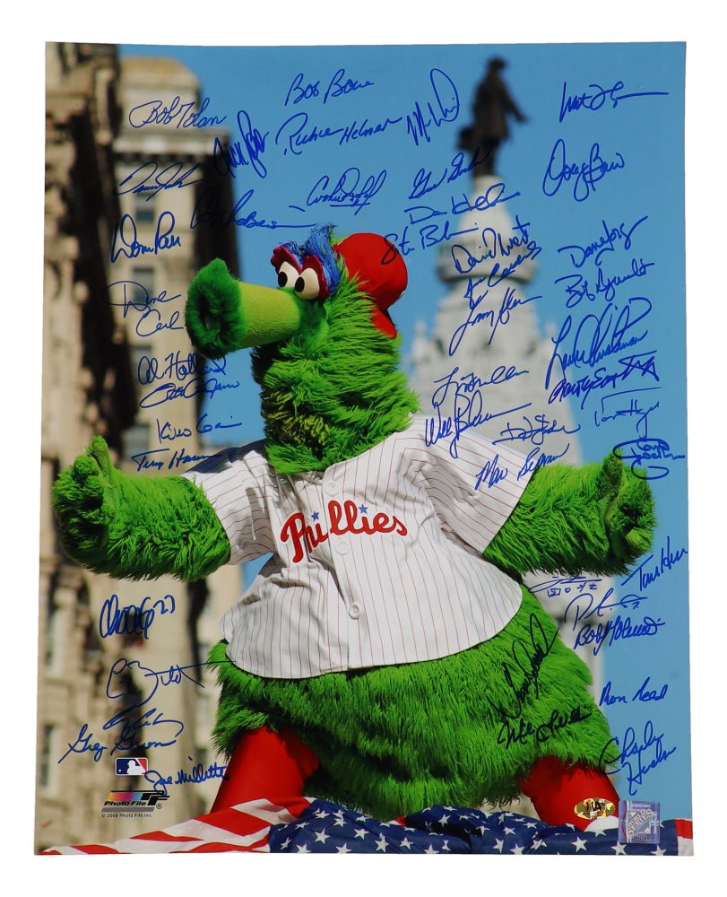 Philies Greats 16x20 Photo Signed by (35+) with Dickie Noles, Barry Foote, Willie Montanez, Del Unser (MAB) (Online Order Only)