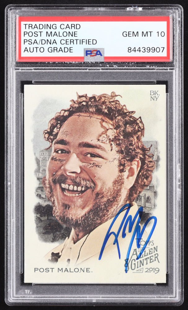 Post Malone Signed 2019 Topps Allen and Ginter #176 (PSA | Autograph Grade 10) (Online Order Only)