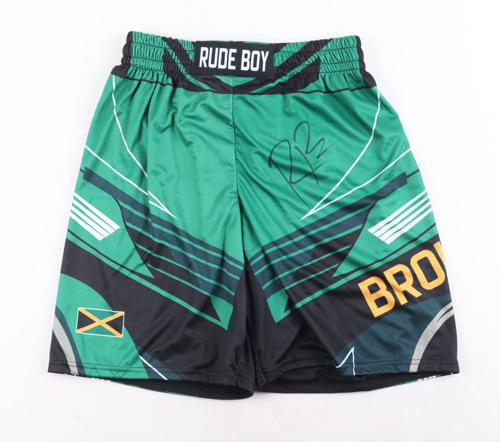 Randy "Rude Boy" Brown Signed UFC Fight Shorts (PA) (Online Order Only)
