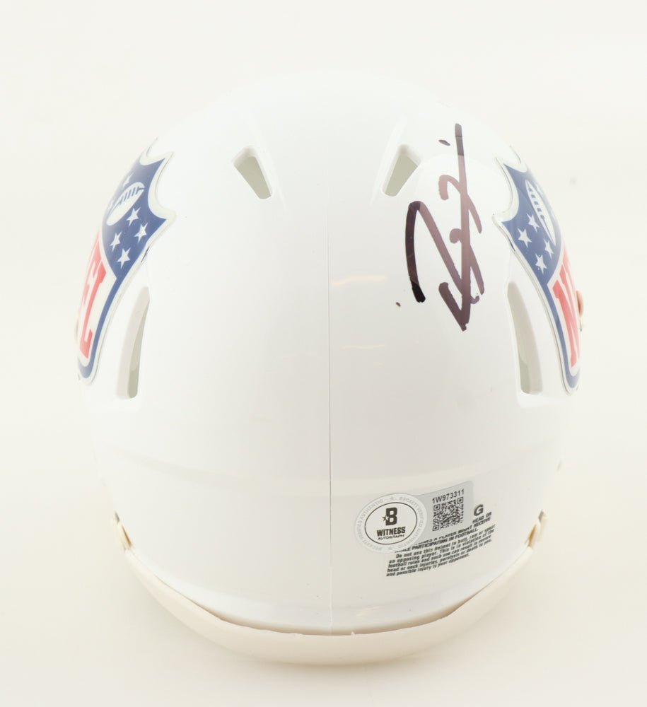 Ray Lewis Baltimore Ravens Signed NFL Logo Speed Mini Helmet (Beckett) (Online Order Only)